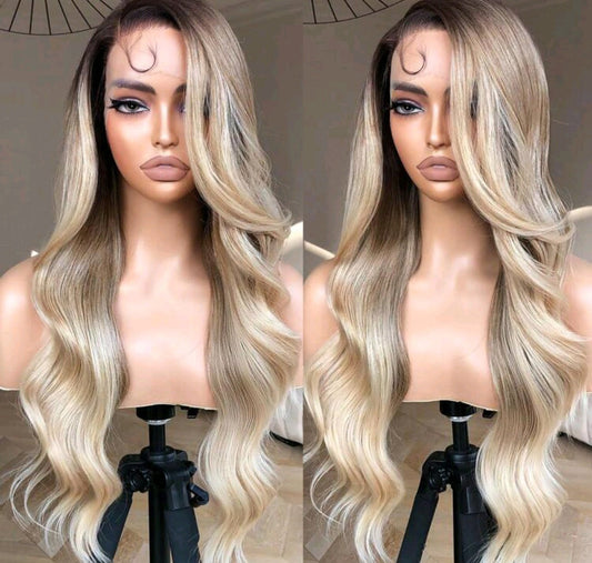 Ombre Blonde Body Wave (human blend) high quality