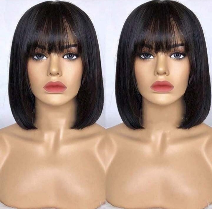 Short Bob Straight Human Wig